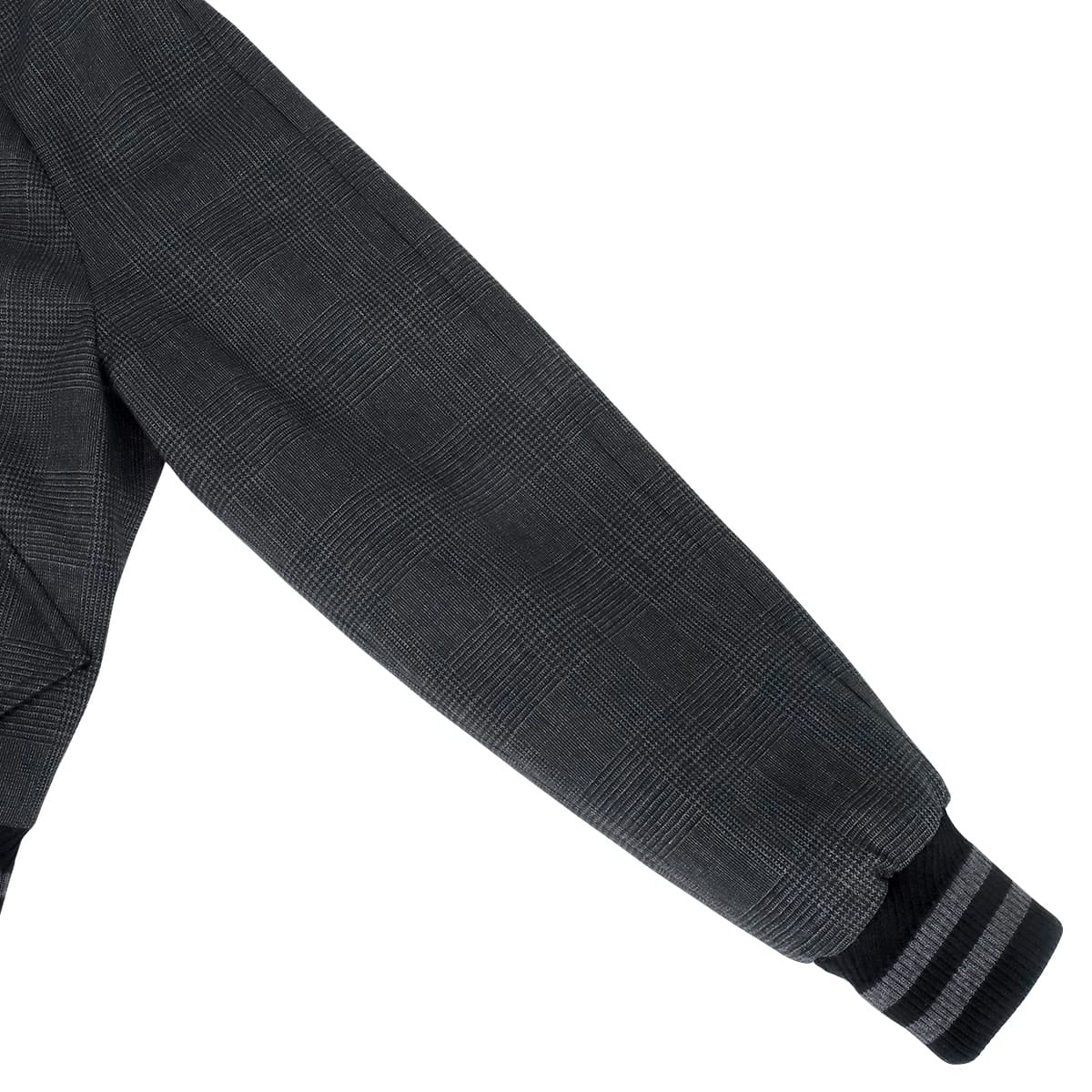 [Pre-loved] 2024SS Dior Blouson Prince of Wales Bow Tie Grey Virgin Wool/Cashmere/Viscose/Cotton #36 Silver HW 627C52A1789[LIKE NEW][Authentic]