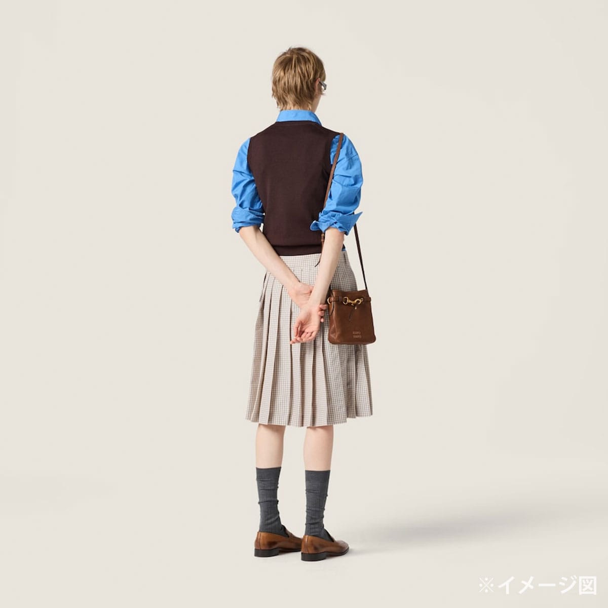 2025 Cruise Collection Miu Miu Vests Wool SweaterCocoa Brown Virgin Wool #38 MMV209_14RH_F0324_S_OOO[EXCELLENT][Authentic]