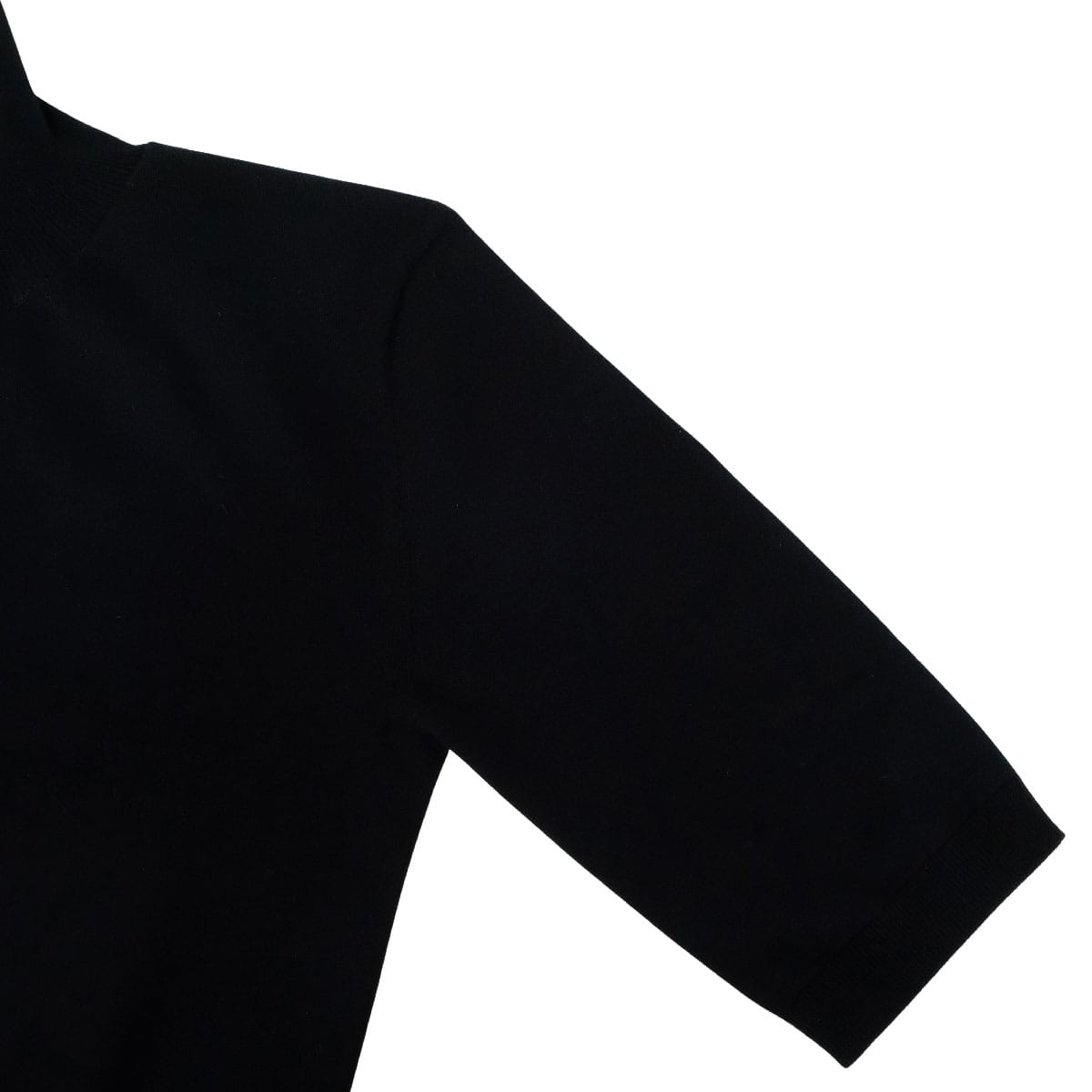 2024SS MAX MARA Knit Women's Cropped Knit Zippered Canale Noir (Black) Reyon/Polyester #S Mat Black HW 136126306[EXCELLENT][Authentic]