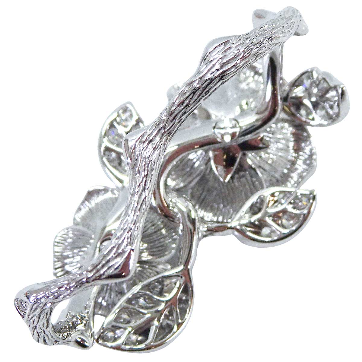 Dior ring Double Rose BagatelleWhite Gold K18WG #49 JBAG94057[EXCELLENT][Authentic]