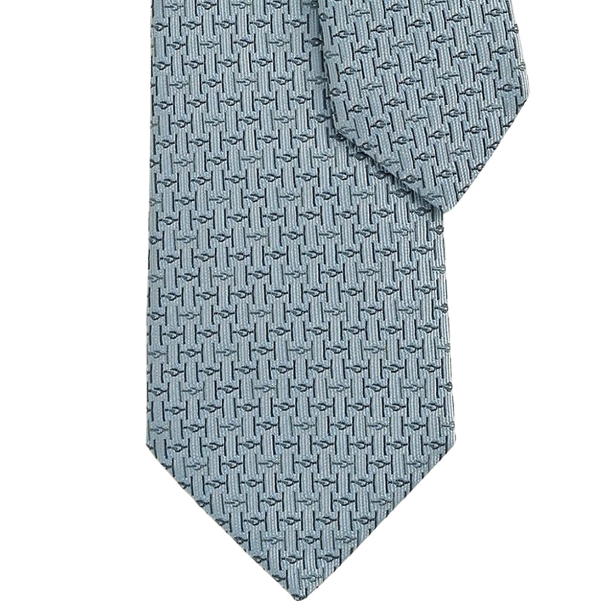 HERMES tie H Jumbo GreyAnthracite/Gris Clair Silk100% H336287T 17[BRAND NEW][Authentic]