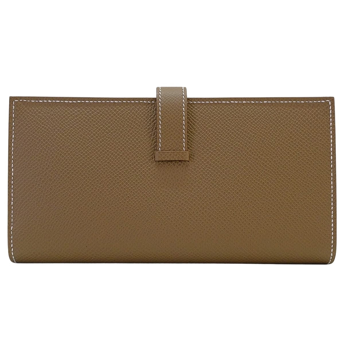 HERMES long wallet Bearn Soufflet Etoupe Veau Epsom Gold HW Stamp G[BRAND NEW][Authentic]
