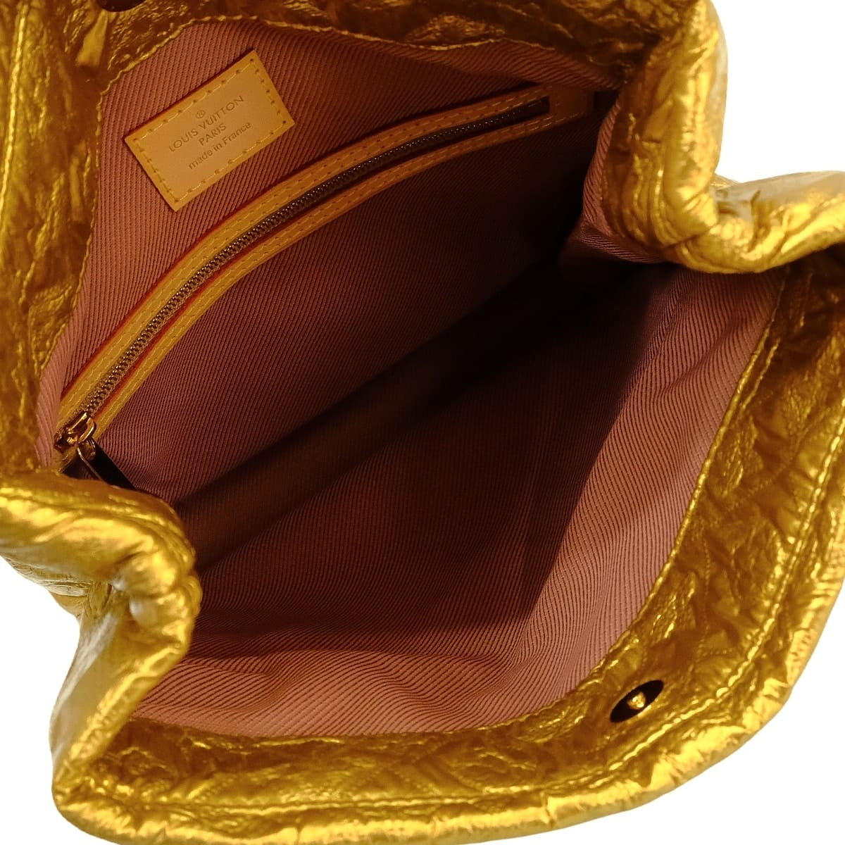[Pre-loved] LOUIS VUITTON Clutch bag Lime light Gold Silk/Wool Gold HW[LIKE NEW][Authentic]