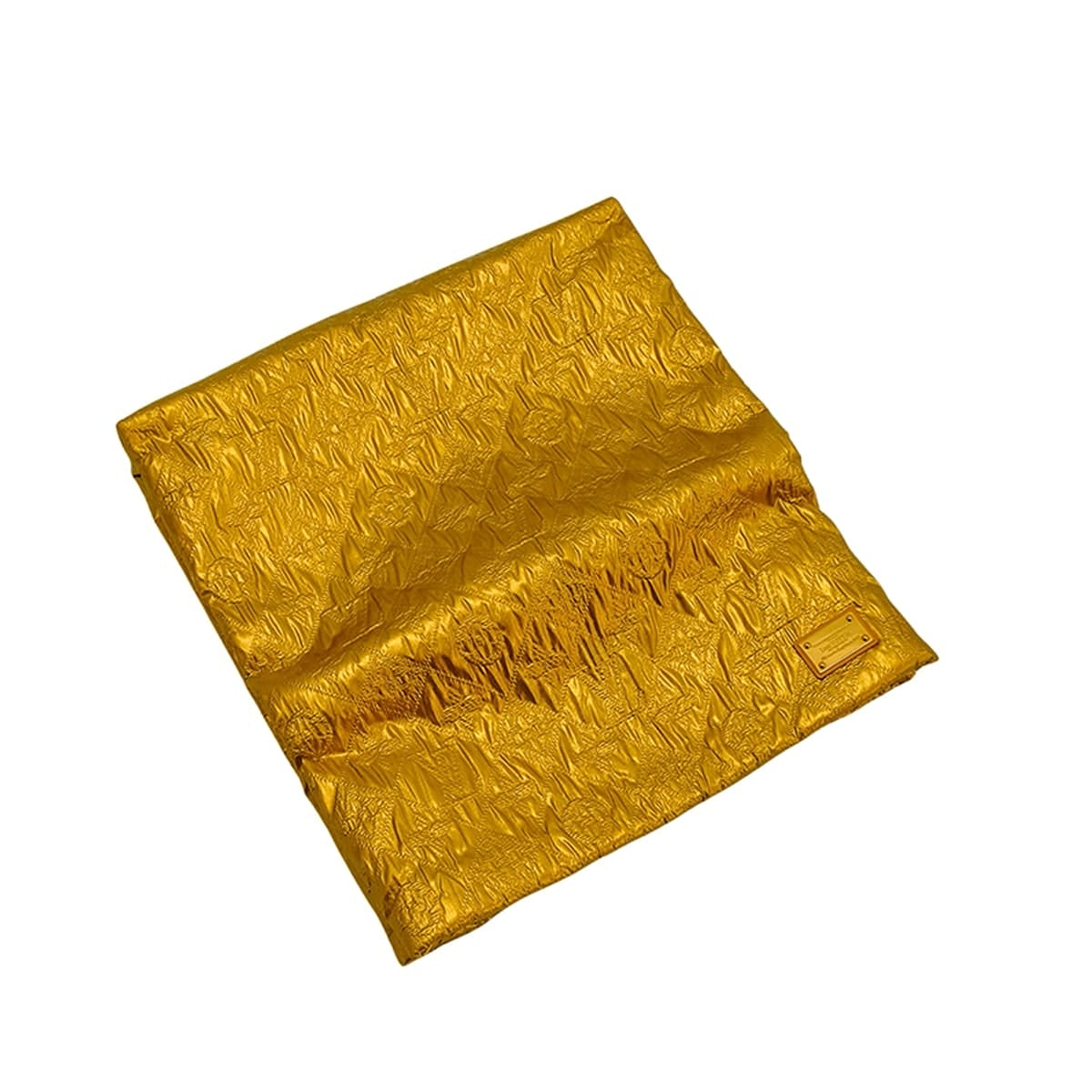 [Pre-loved] LOUIS VUITTON Clutch bag Lime light Gold Silk/Wool Gold HW[LIKE NEW][Authentic]