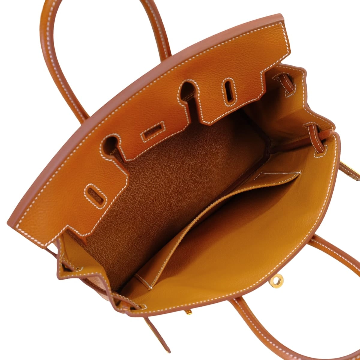 HERMES Handbag Birkin25 Fauve Barenia Faubourg Gold HW Stamp K[BRAND NEW][Authentic]