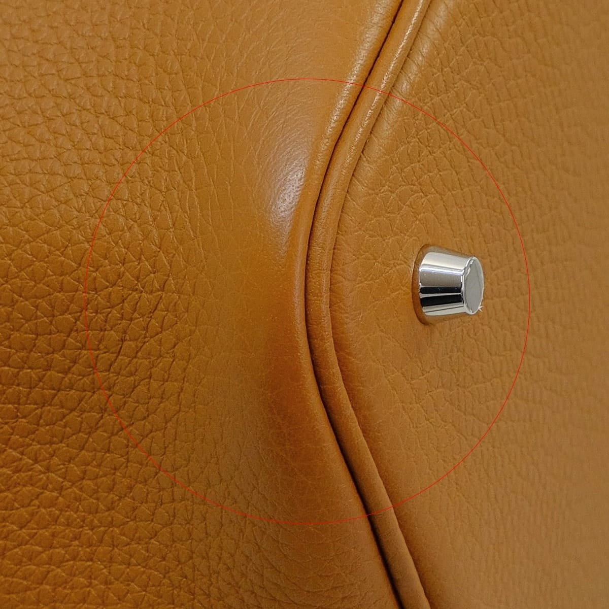 HERMES Handbag Picotin Lock 22 MM Gold Taurillon Clemence Silver HW Stamp K[ALMOST NEW][Authentic]