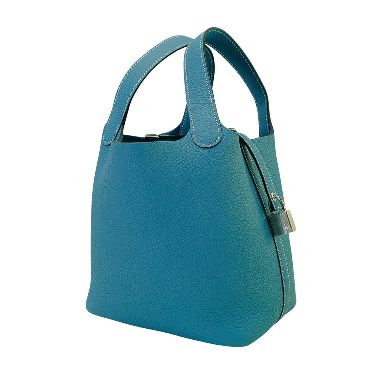 HERMES Handbag Picotin Lock 18 PM New Bleu Jean Taurillon Clemence Silver HW Stamp G[BRAND NEW][Authentic]