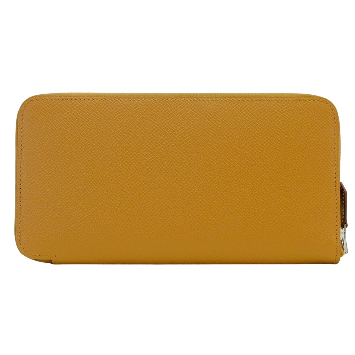 HERMES long wallet Azap Silk'in Long Cocardes Biscuit/Bleu Jean/Capucine Veau Epsom/Veau Barenia Silver HW Stamp G[BRAND NEW][Authentic]