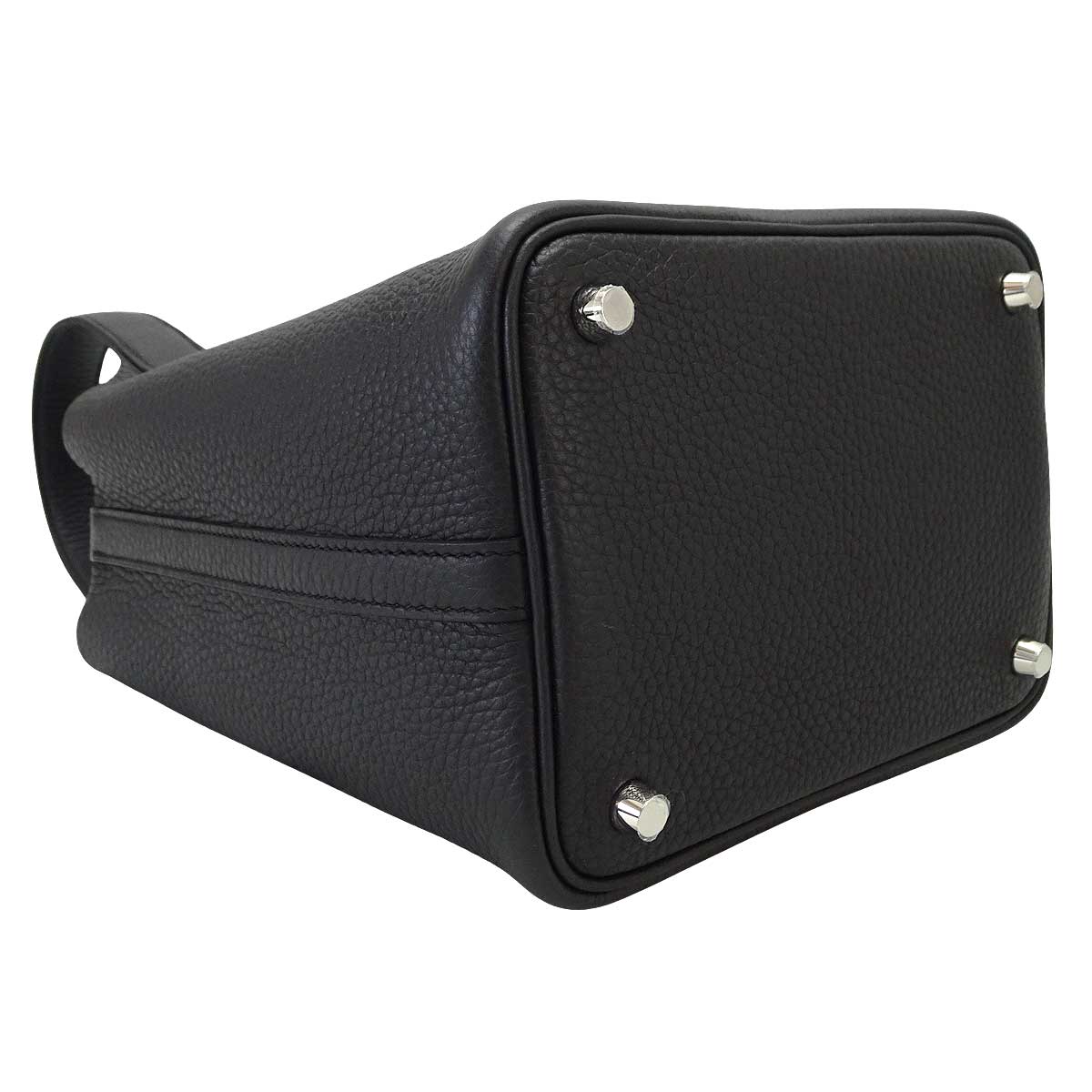 HERMES Handbag Picotin Lock 18 PM Noir (Black) Taurillon Clemence Silver HW Stamp K[BRAND NEW][Authentic]