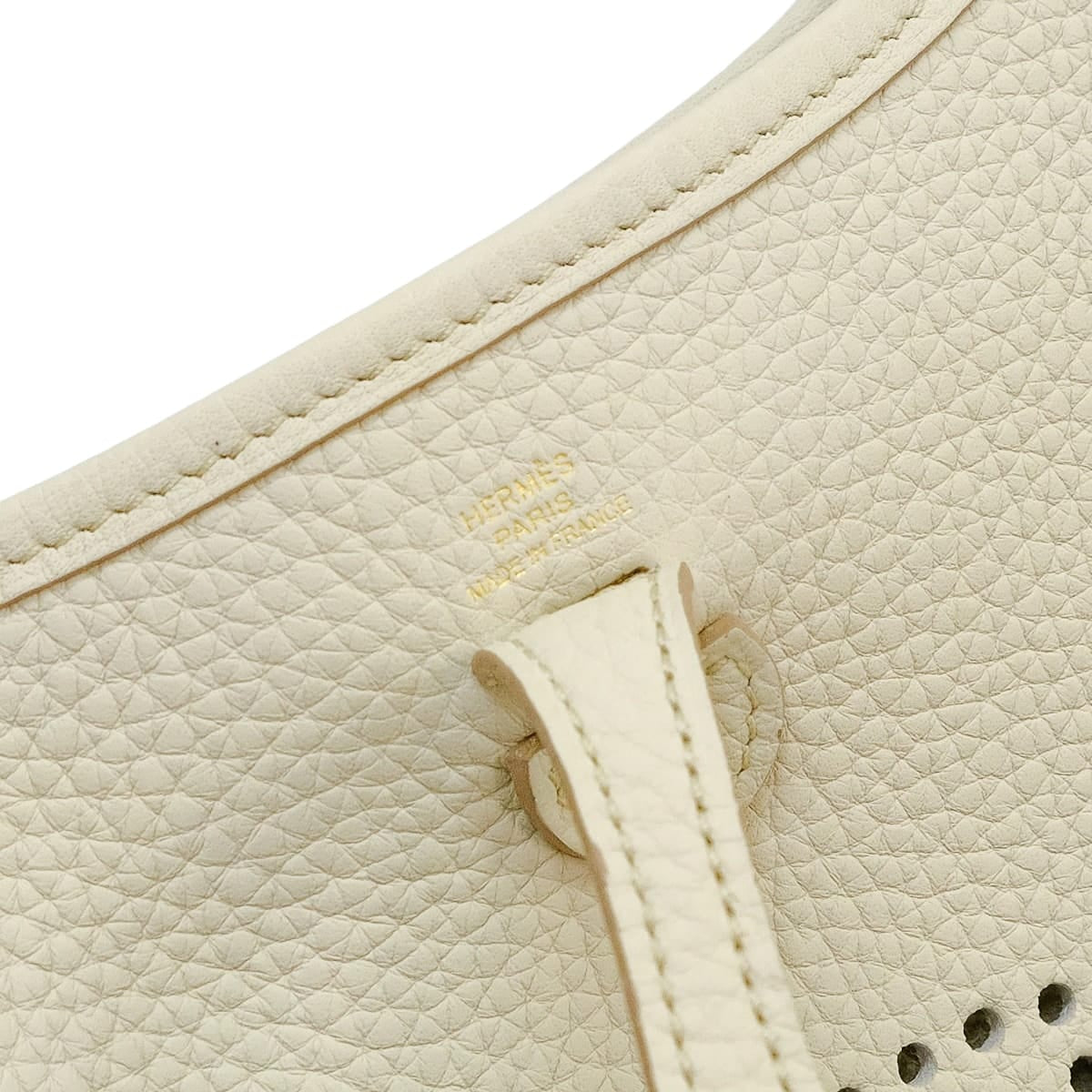 [Pre-loved] HERMES Shoulder bag Evelyne 16 TPM Beton Taurillon Clemence Gold HW Stamp B[LIKE NEW][Authentic]
