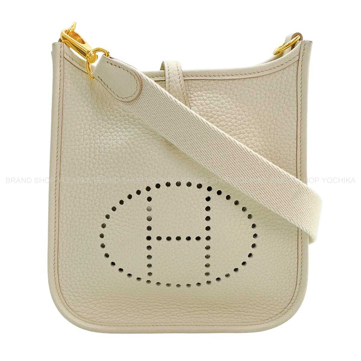 [Pre-loved] HERMES Shoulder bag Evelyne 16 TPM Beton Taurillon Clemence Gold HW Stamp B[LIKE NEW][Authentic]