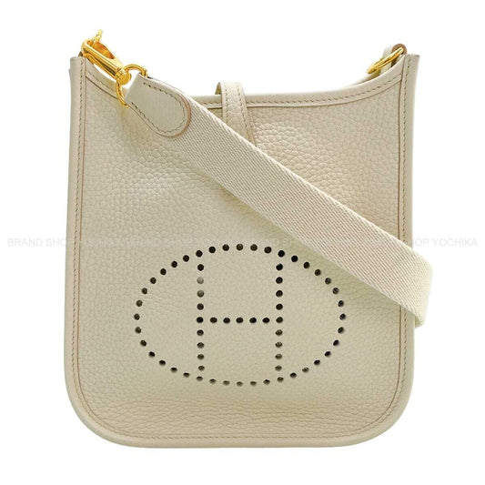 [Pre-loved] HERMES Shoulder bag Evelyne 16 TPM Beton Taurillon Clemence Gold HW Stamp B[LIKE NEW][Authentic]