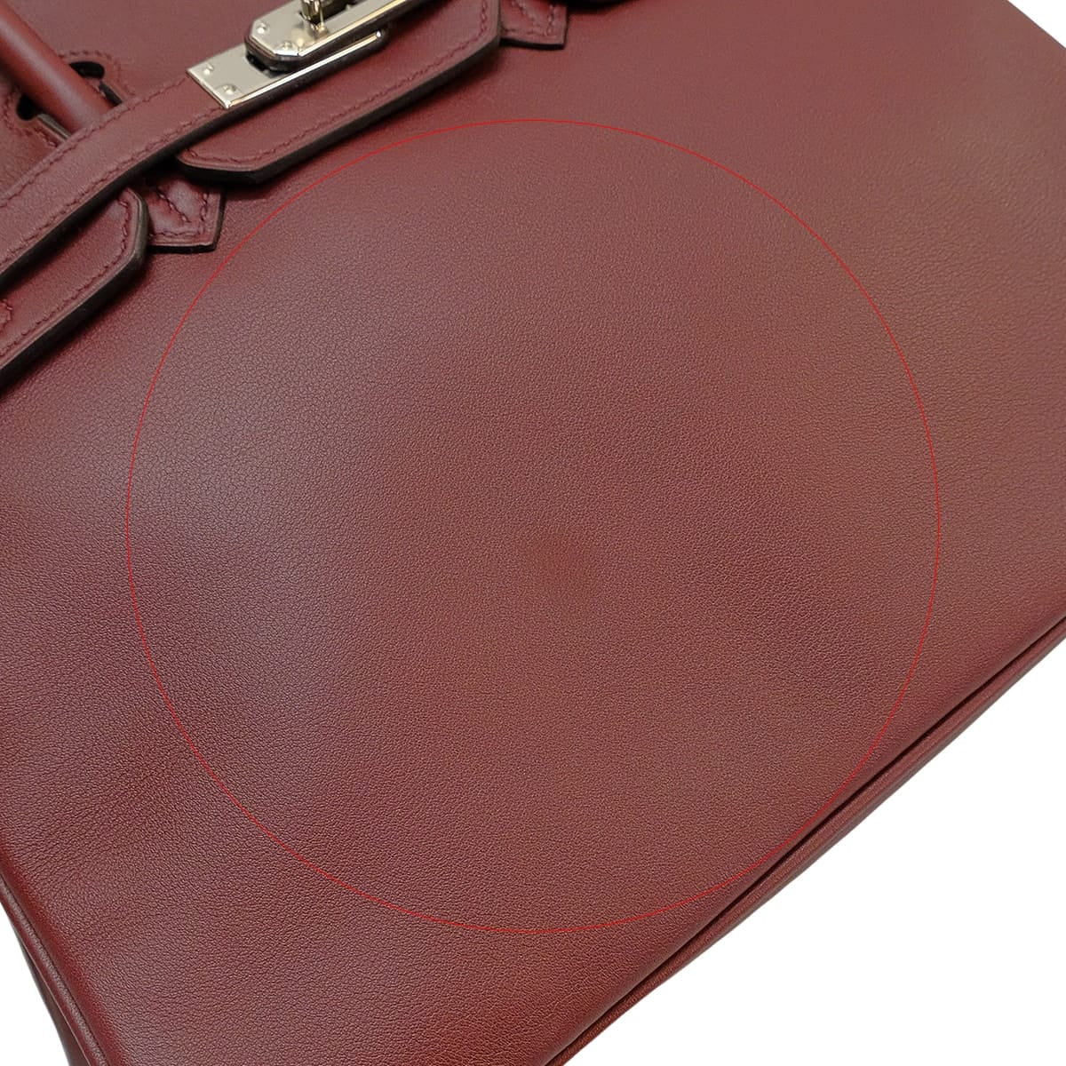 [Pre-loved] HERMES Handbag Birkin25 Rouge H Veau Swift Silver HW Stamp A[LIKE NEW][Authentic]