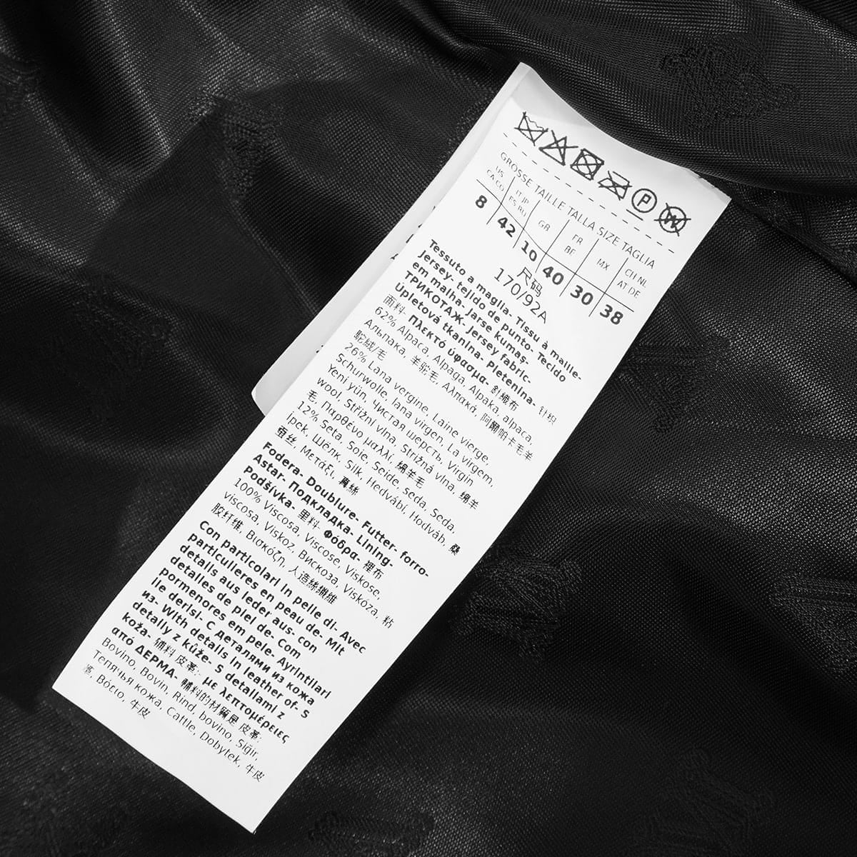 2024AW MAX MARA Cape Jacket Teddy Bear "Radice" Noir (Black) Alpaca/Wool/Silk #42 Silver HW 2421086052[EXCELLENT][Authentic]