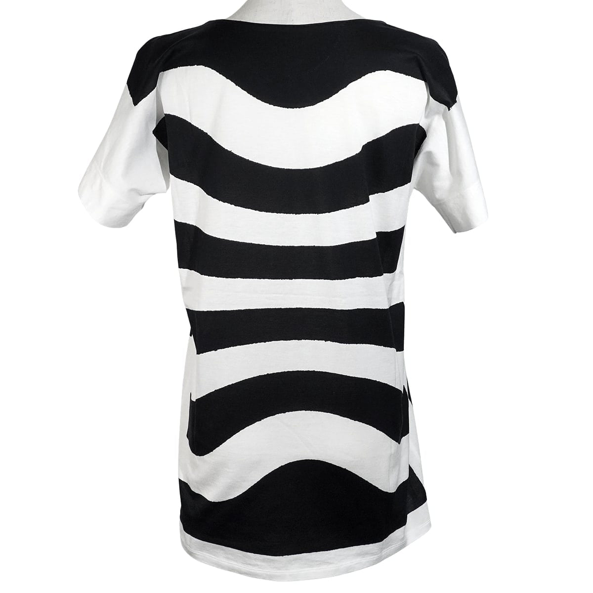 HERMES Short sleeve t shirt Women's Marine/Blanc (White) Cotton #34[ALMOST NEW][Authentic]