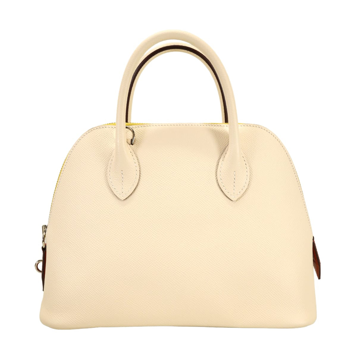 HERMES Shoulder bag Bolide1923 25 Tricolor Nata/Jaune Citron/Terre Battue Veau Epsom Silver HW Stamp U[EXCELLENT][Authentic]