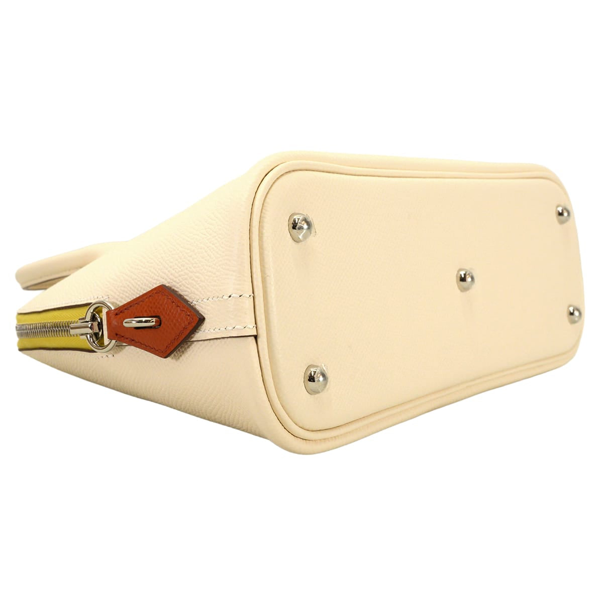 HERMES Shoulder bag Bolide1923 25 Tricolor Nata/Jaune Citron/Terre Battue Veau Epsom Silver HW Stamp U[EXCELLENT][Authentic]