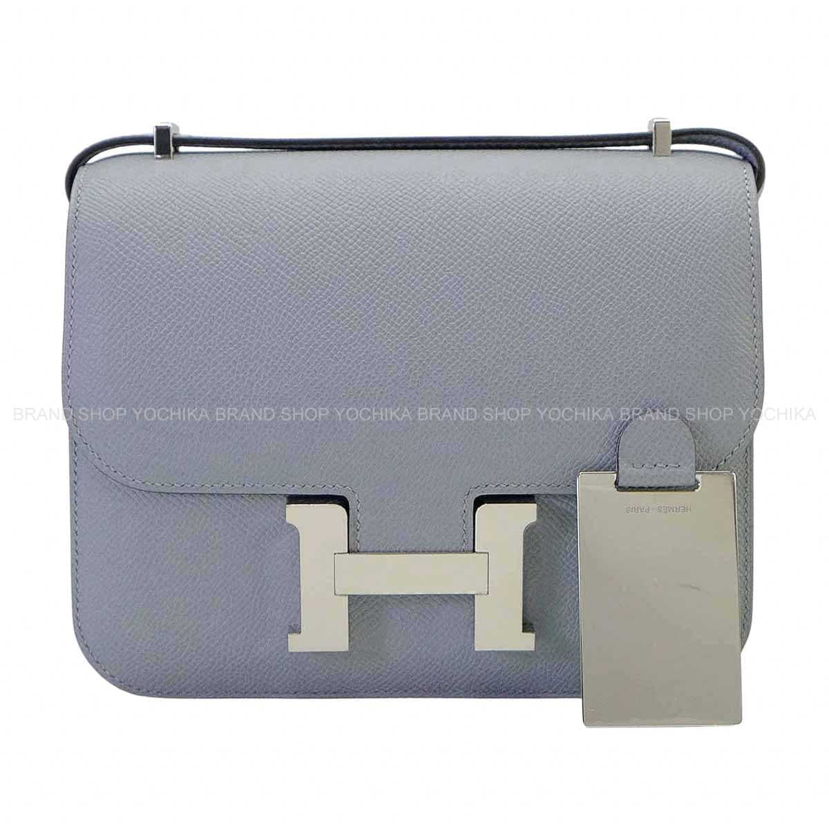 HERMES Shoulder bag Constance 3 18 Miroir Gris Pantin Veau Epsom Silver HW Stamp K[BRAND NEW][Authentic]