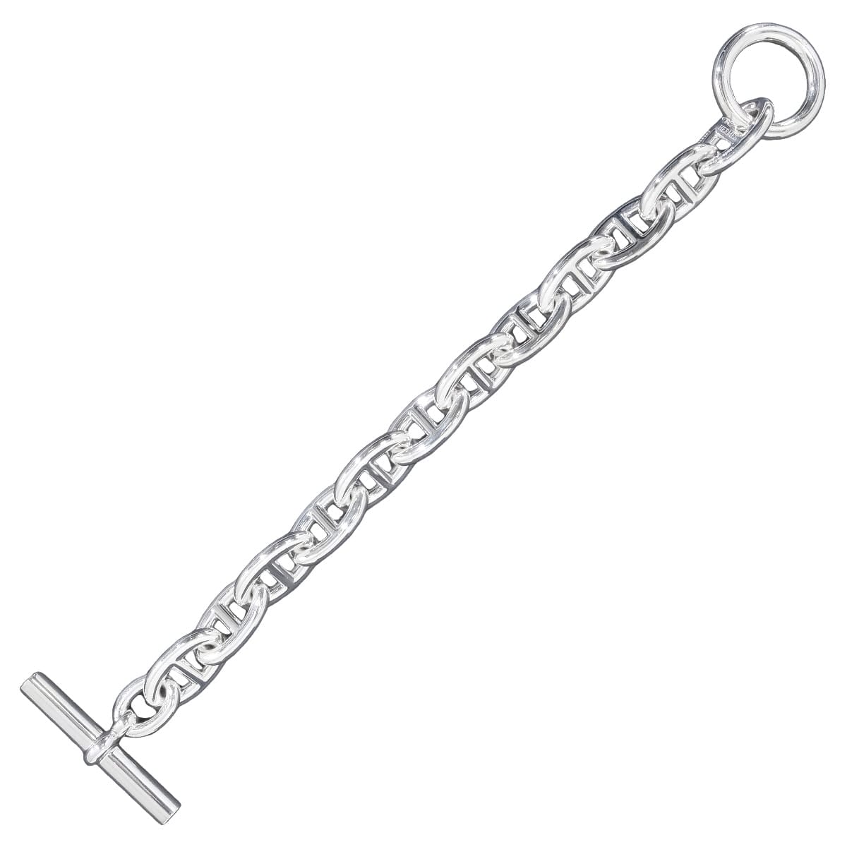 HERMES bracelet Chaine D'ancre TGM 13 Links Silver Silver925 (SV925 Ag925)[EXCELLENT][Authentic]