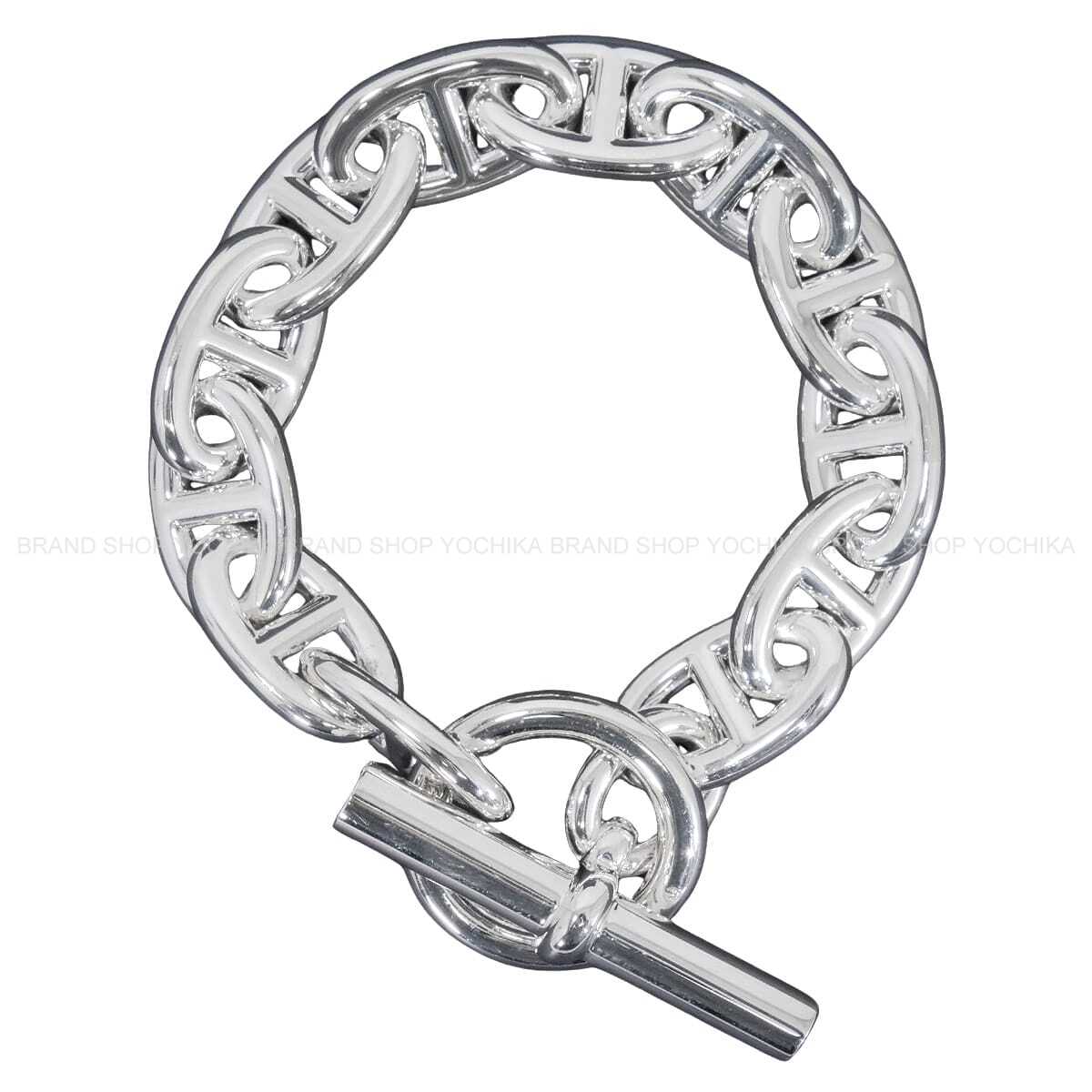 HERMES bracelet Chaine D'ancre TGM 13 Links Silver Silver925 (SV925 Ag925)[EXCELLENT][Authentic]
