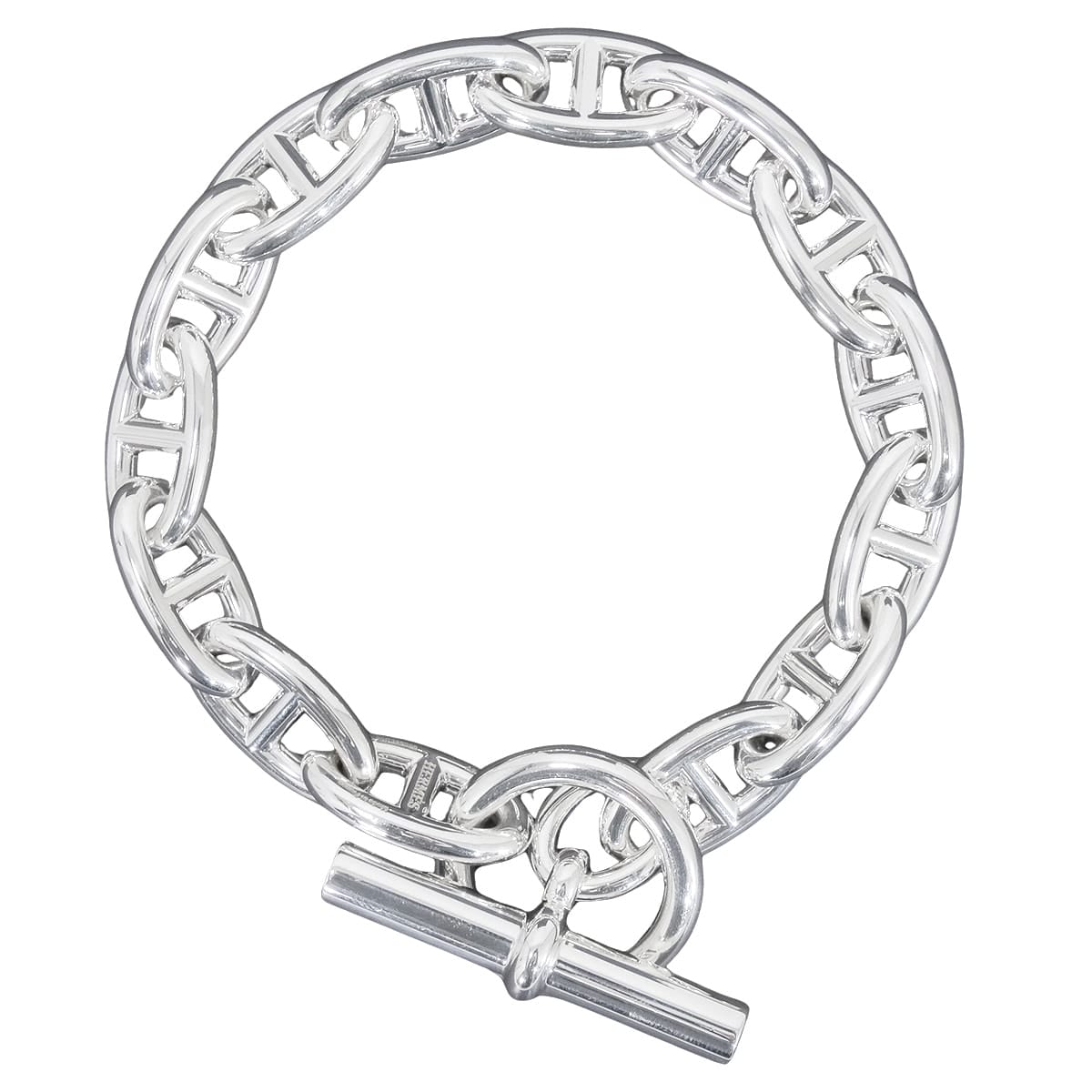 HERMES bracelet Chaine D'ancre GM 14 Links Silver Silver925 (SV925 Ag925)[EXCELLENT][Authentic]