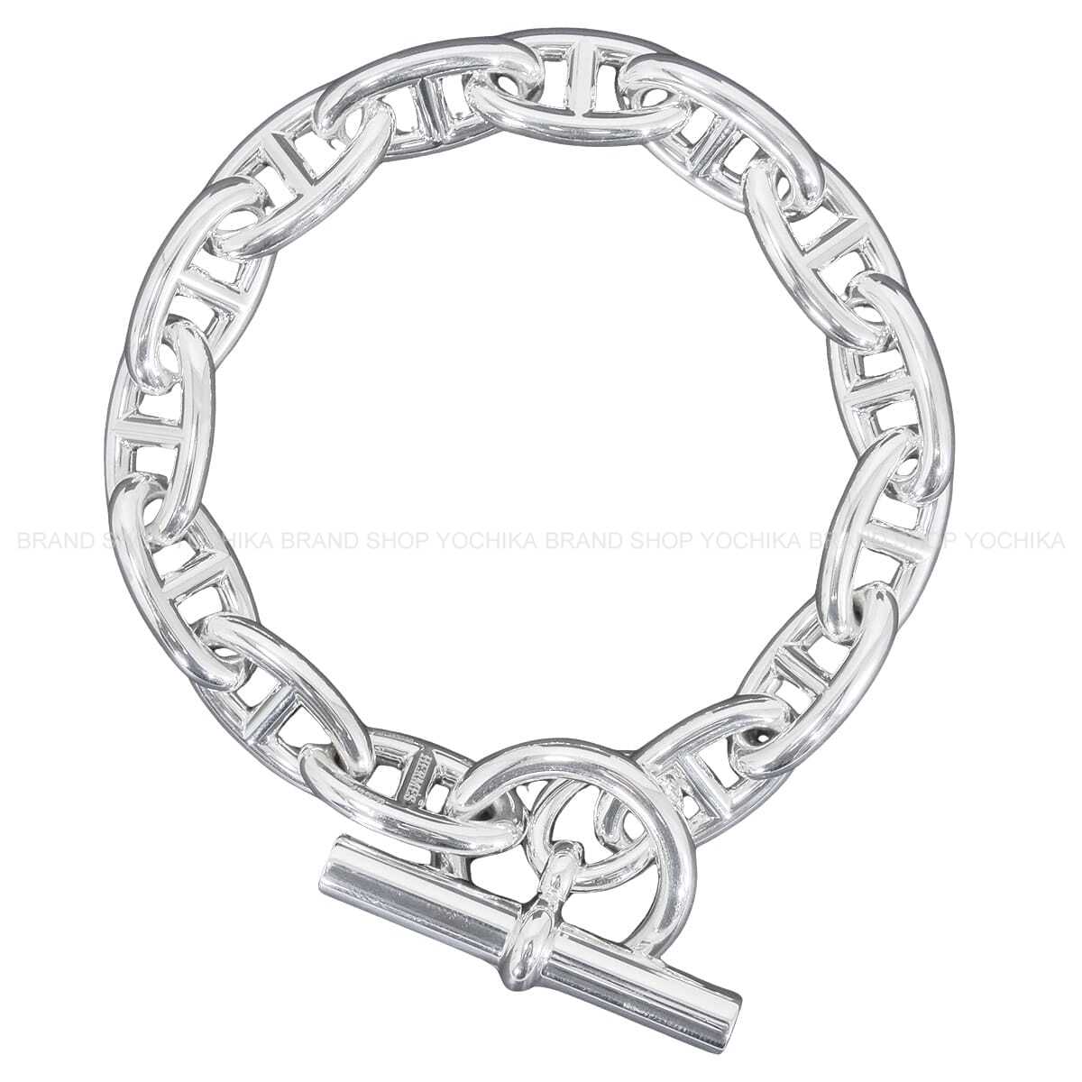 HERMES bracelet Chaine D'ancre GM 14 Links Silver Silver925 (SV925 Ag925)[EXCELLENT][Authentic]