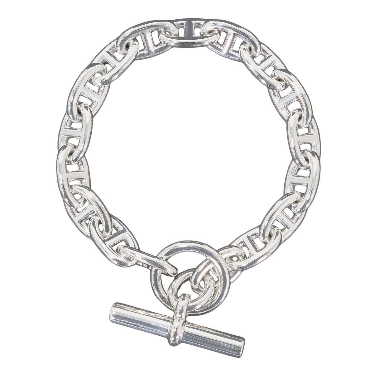 HERMES bracelet Chaine D'ancre MM 17 Links Silver Silver925 (SV925 Ag925)[BRAND NEW][Authentic]
