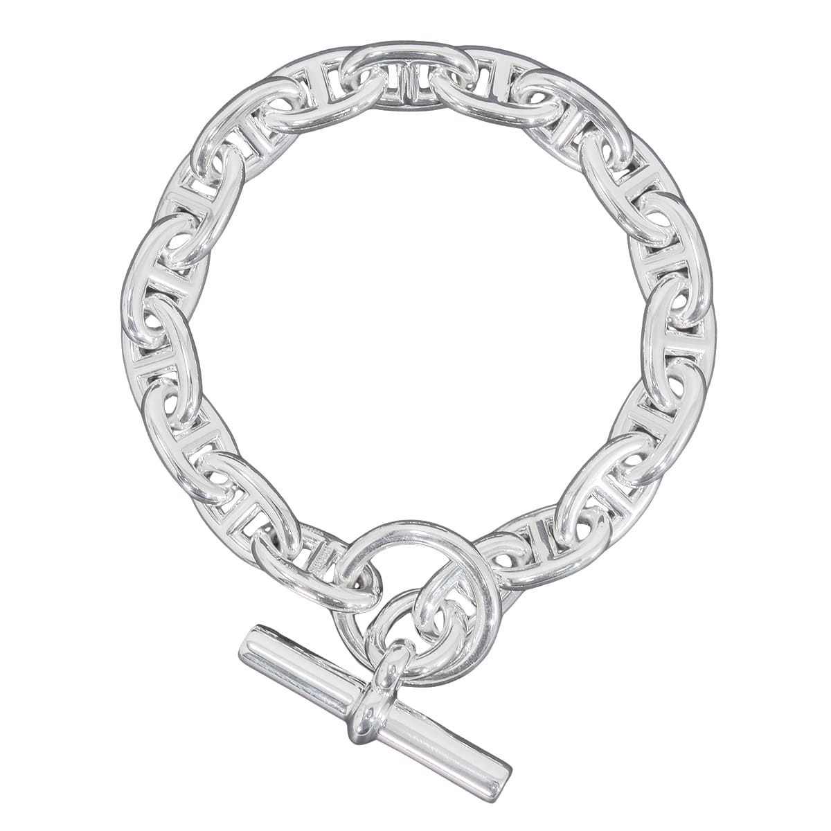 HERMES bracelet Chaine D'ancre MM 18 Links Silver Silver925 (SV925 Ag925)[BRAND NEW][Authentic]