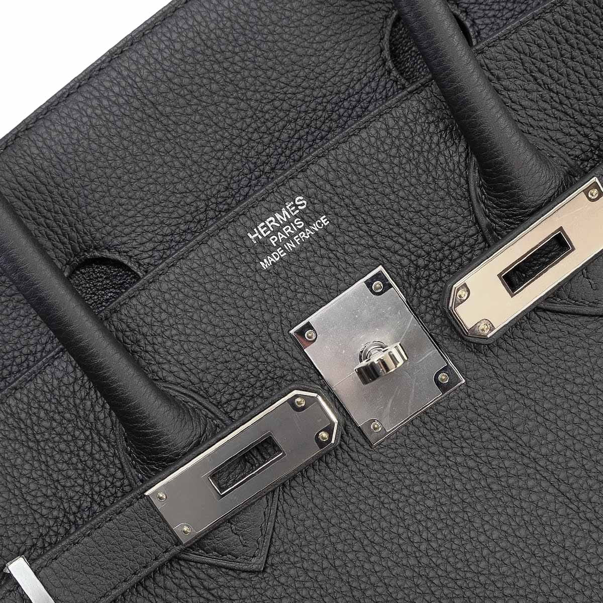 [Pre-loved] HERMES Handbag Birkin35 Noir (Black) Veau Togo Silver HW Stamp W[LIKE NEW][Authentic]