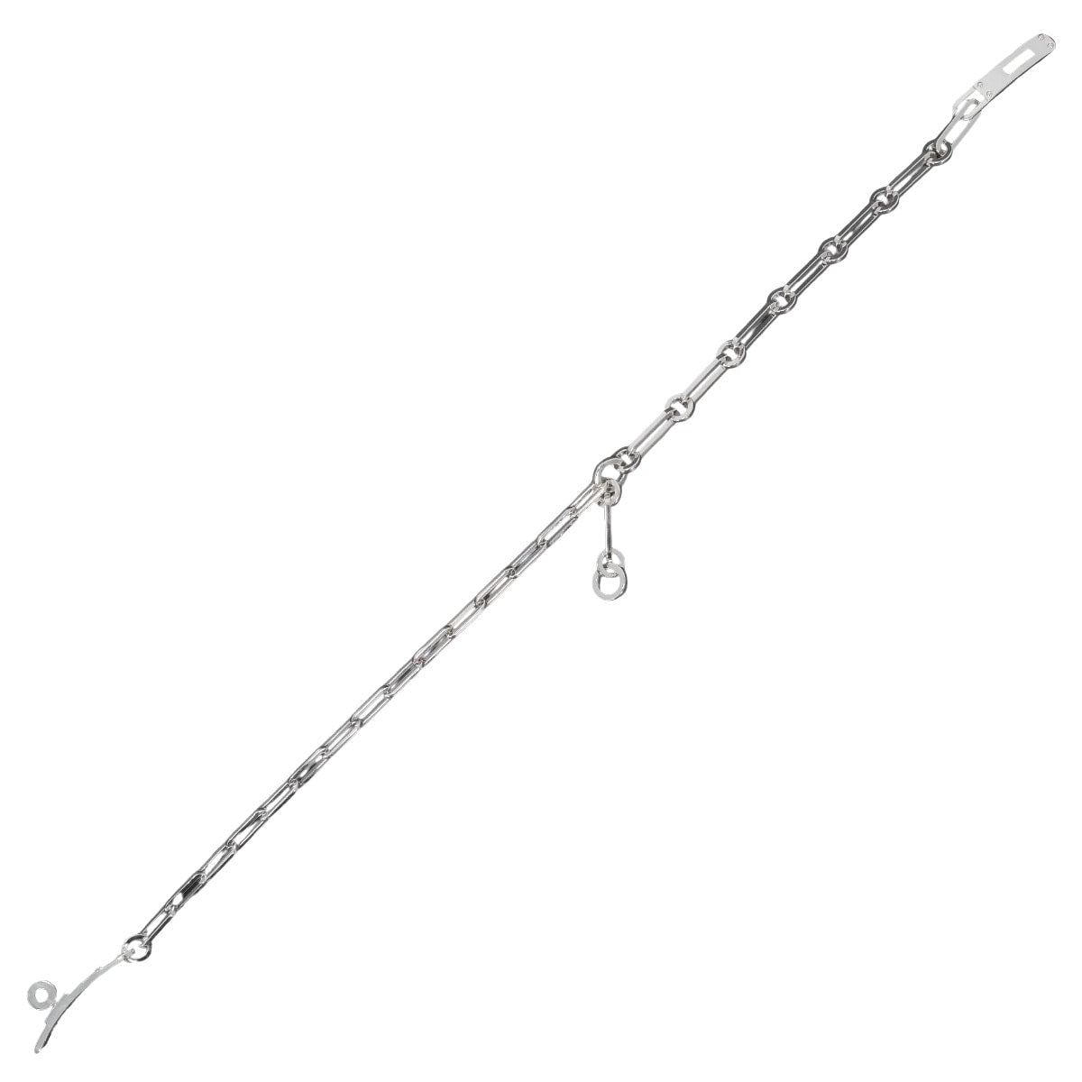 HERMES bracelet Kelly Chaine Double Tour choker Silver Silver925 (SV925 Ag925)[EXCELLENT][Authentic]