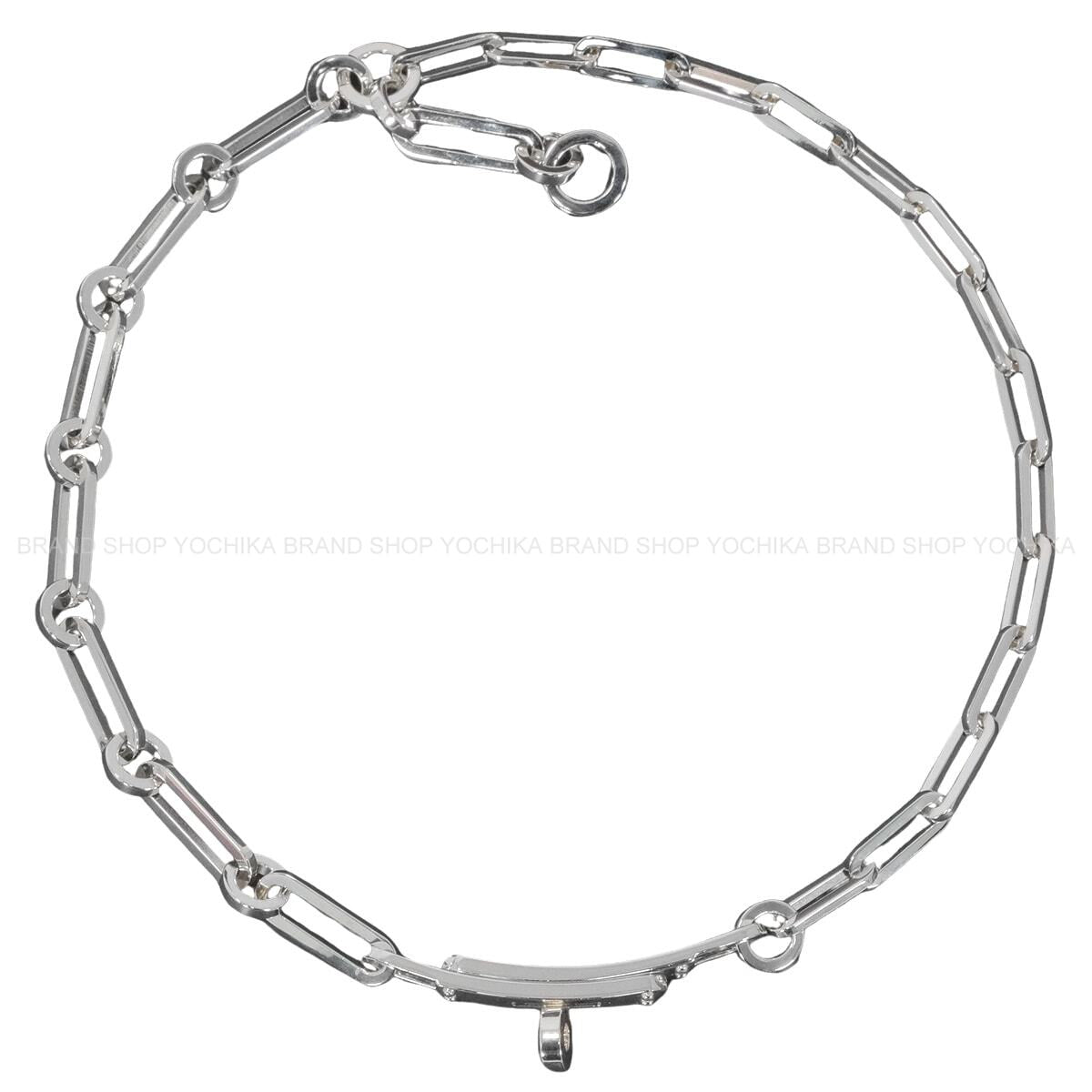 HERMES bracelet Kelly Chaine Double Tour choker Silver Silver925 (SV925 Ag925)[EXCELLENT][Authentic]