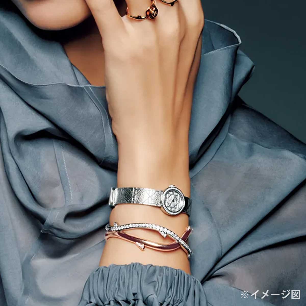 Dior bracelet Bois de Rose Silver K18WG/Diamond JBDR94063[EXCELLENT][Authentic]