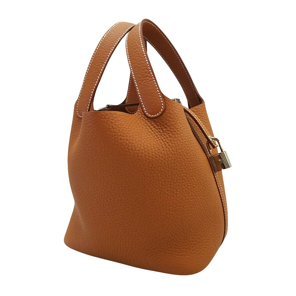 HERMES Handbag Picotin Lock 18 PM Gold Taurillon Clemence Silver HW Stamp G[BRAND NEW][Authentic]