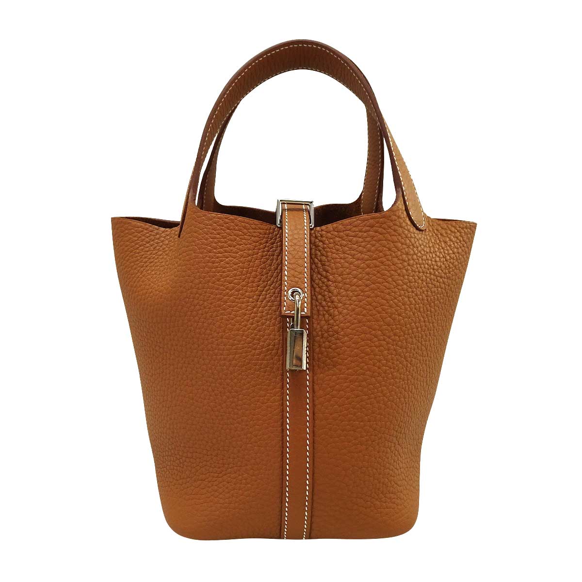 HERMES Handbag Picotin Lock 18 PM Gold Taurillon Clemence Silver HW Stamp G[BRAND NEW][Authentic]