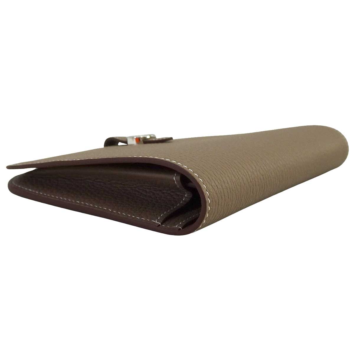 HERMES long wallet Dogon GM Etoupe Veau Togo Silver HW Stamp G[BRAND NEW][Authentic]