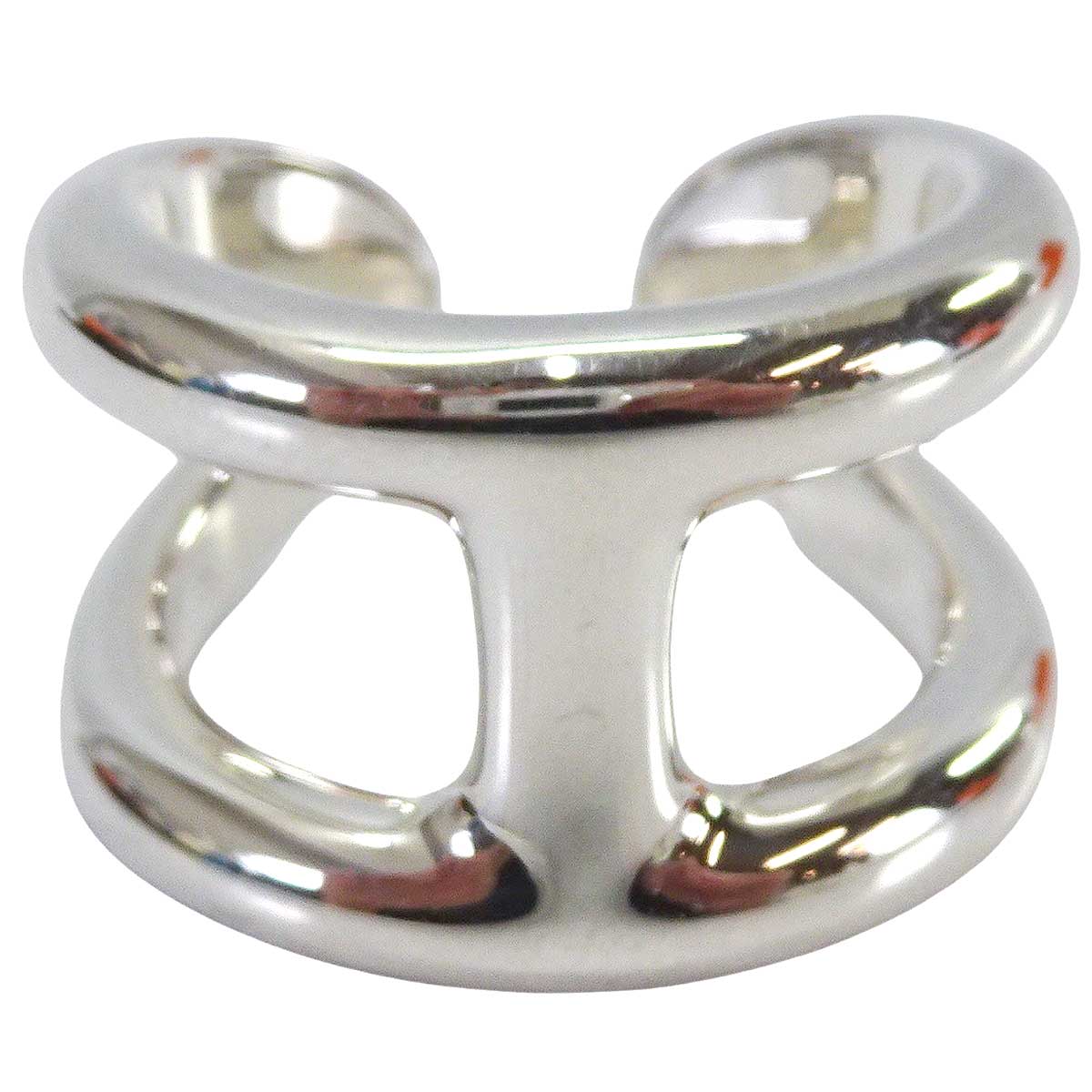 HERMES ring Osmose GM Silver Silver925 (SV925 Ag925) #59[EXCELLENT][Authentic]
