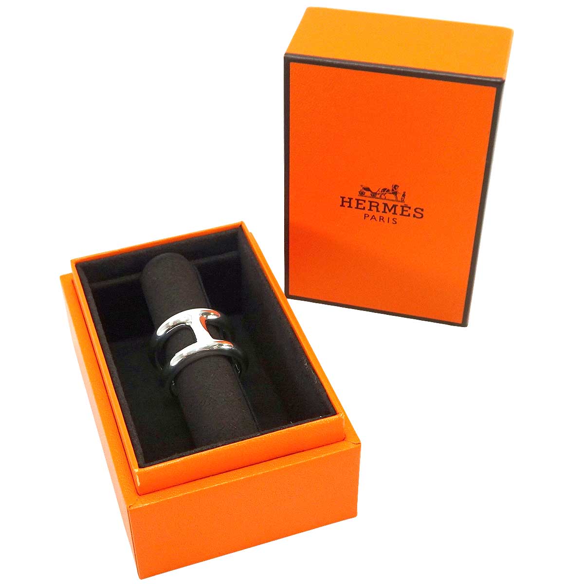 HERMES ring Osmose PM Silver Silver925 (SV925 Ag925) #57[BRAND NEW][Authentic]
