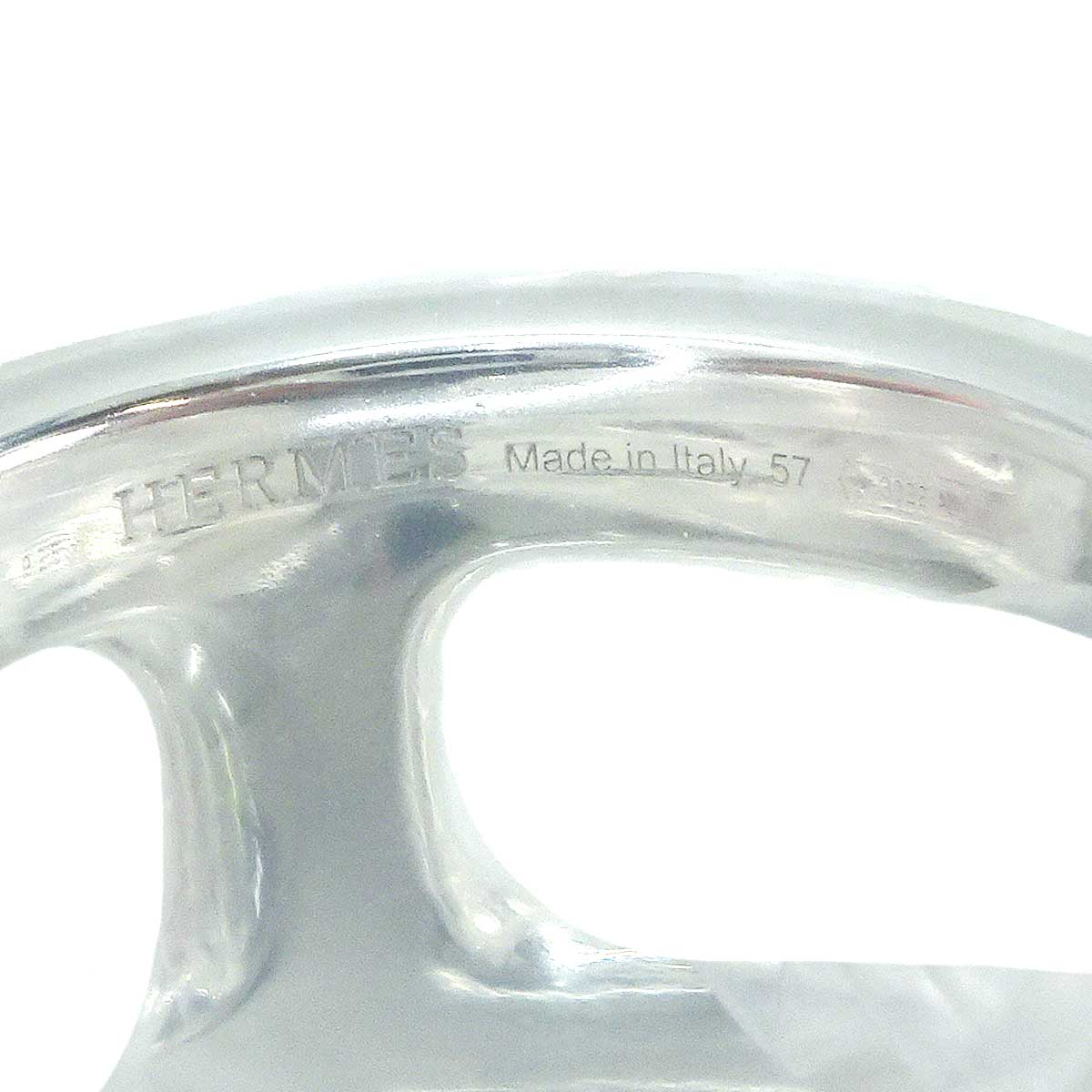 HERMES ring Osmose PM Silver Silver925 (SV925 Ag925) #57[BRAND NEW][Authentic]