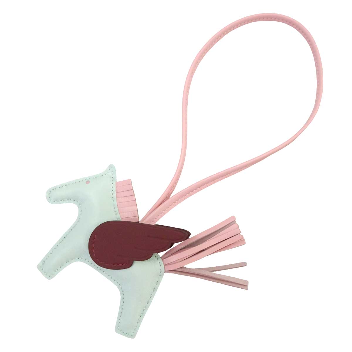 HERMES bag charm Rodeo Pegasus PM Vert Peppermint/Rouge H/Rose Sakura Agneau Milo/Veau Swift Stamp G[BRAND NEW][Authentic]