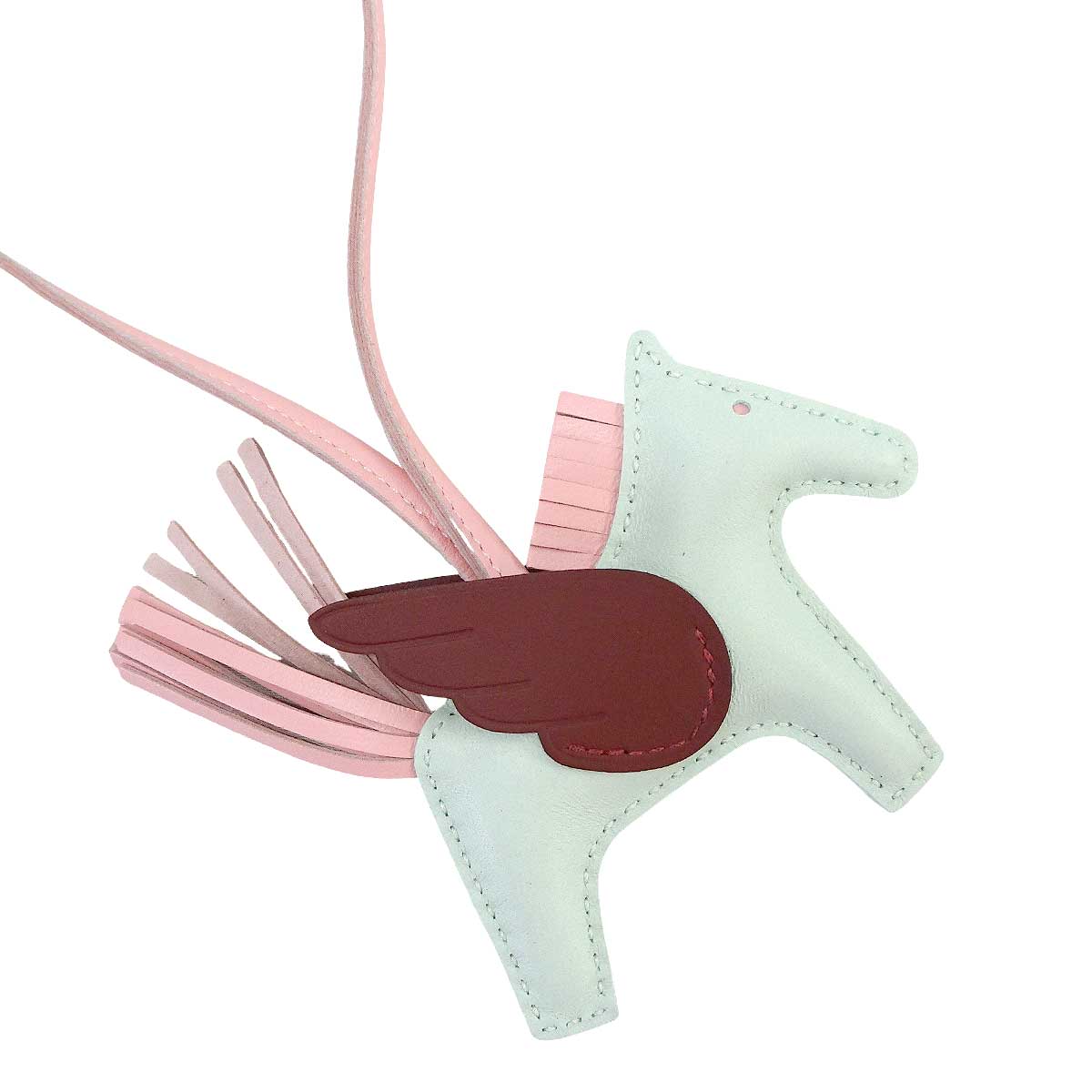 HERMES bag charm Rodeo Pegasus PM Vert Peppermint/Rouge H/Rose Sakura Agneau Milo/Veau Swift Stamp G[BRAND NEW][Authentic]