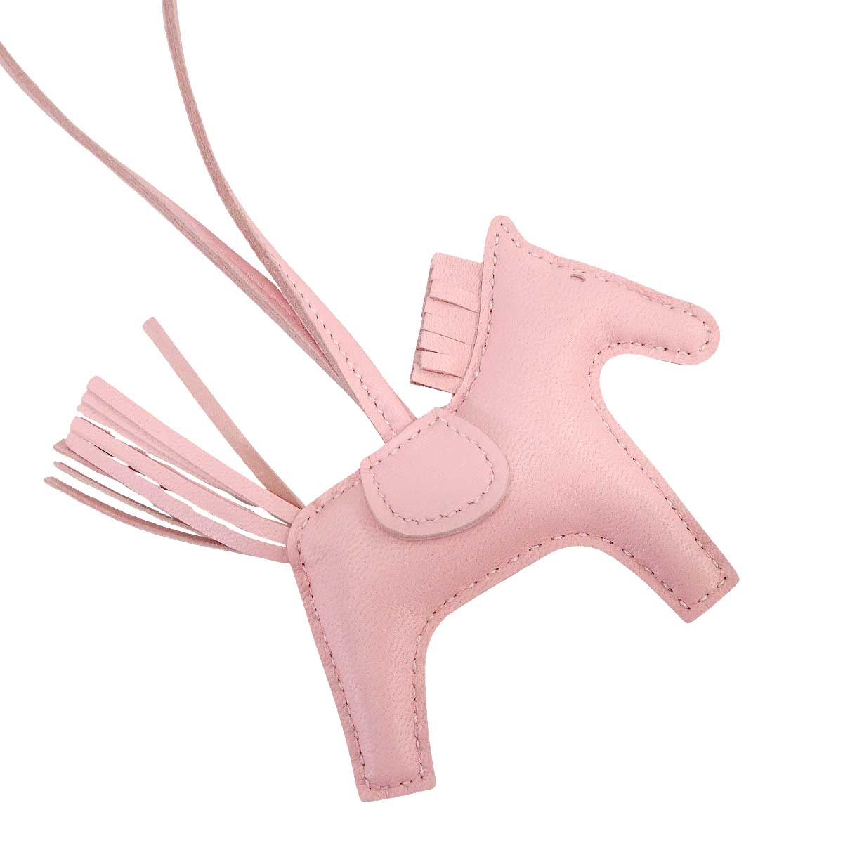 HERMES bag charm Rodeo PM Rose Sakura Agneau Milo/Veau Swift Stamp K[BRAND NEW][Authentic]