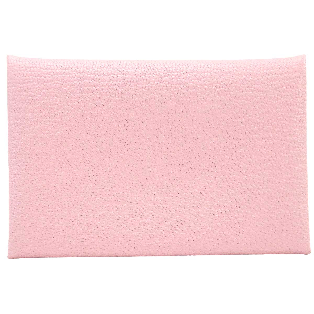 HERMES card holder Calvi Rose Sakura Chevre Mysore Stamp K[BRAND NEW][Authentic]