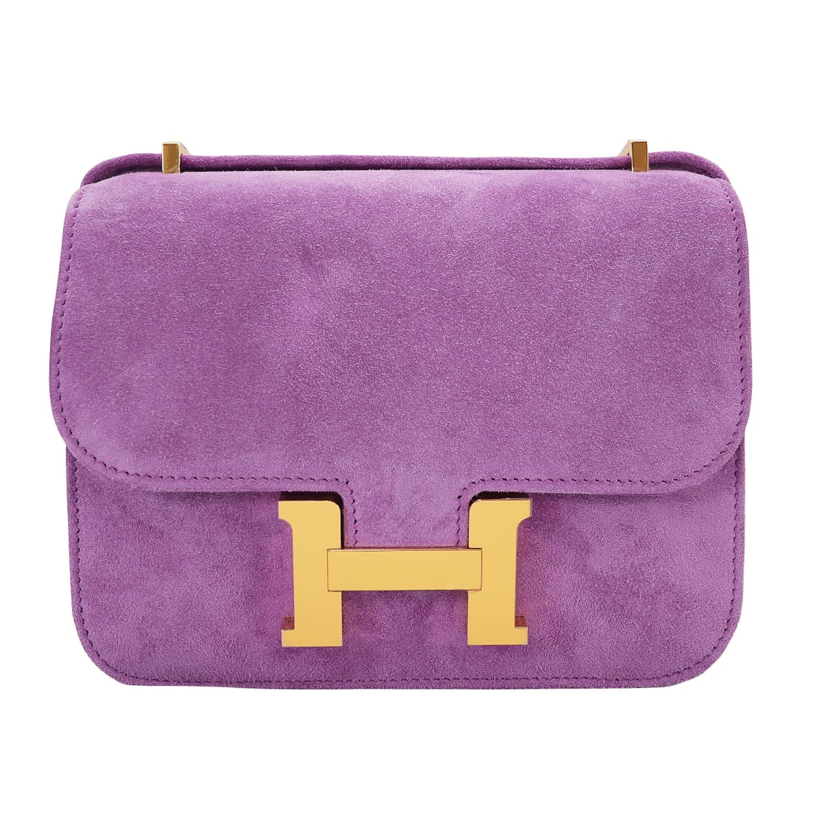 HERMES Shoulder bag Constance 3 18 Anemone Veau Doblis Gold HW Stamp Z[EXCELLENT][Authentic]