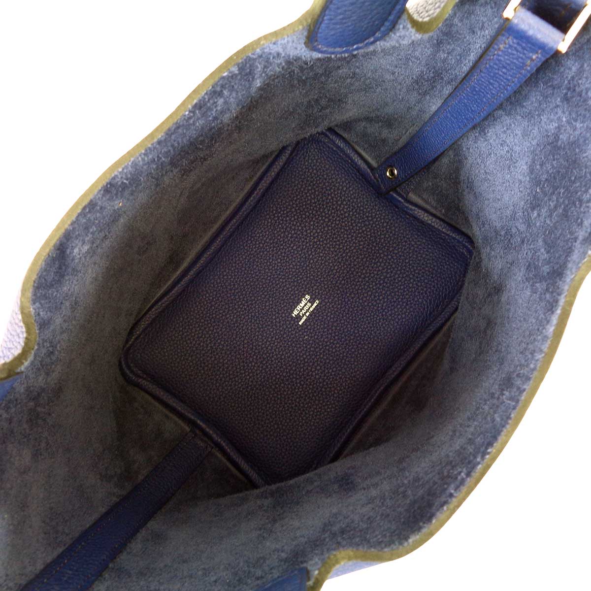 HERMES Handbag Picotin Lock 18 PM Bleu Saphir Taurillon Maurice Silver HW Stamp Y[EXCELLENT][Authentic]