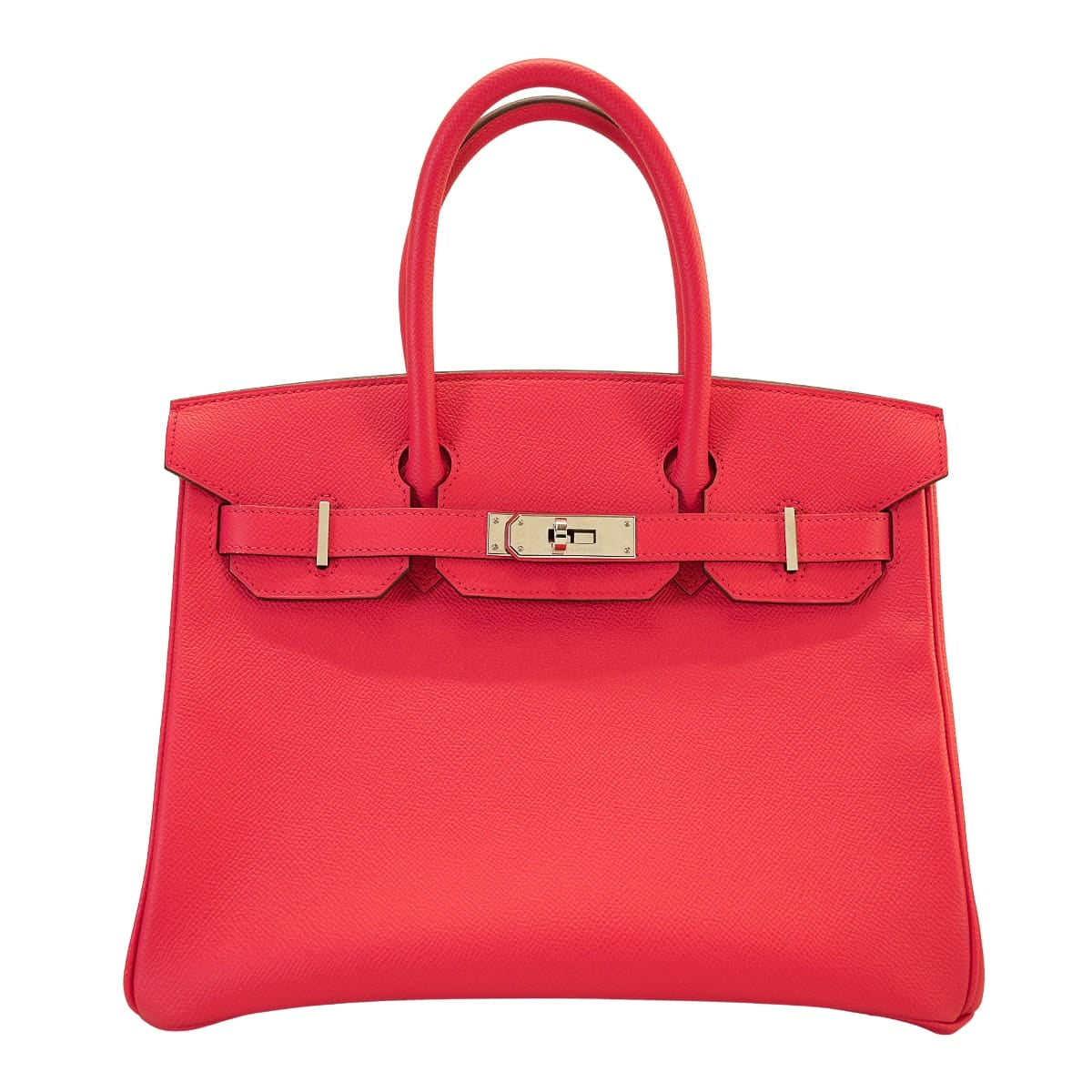 [Pre-loved] HERMES Handbag Birkin30 Rose Extreme Veau Epsom Silver HW Stamp D[USED SA][Authentic]