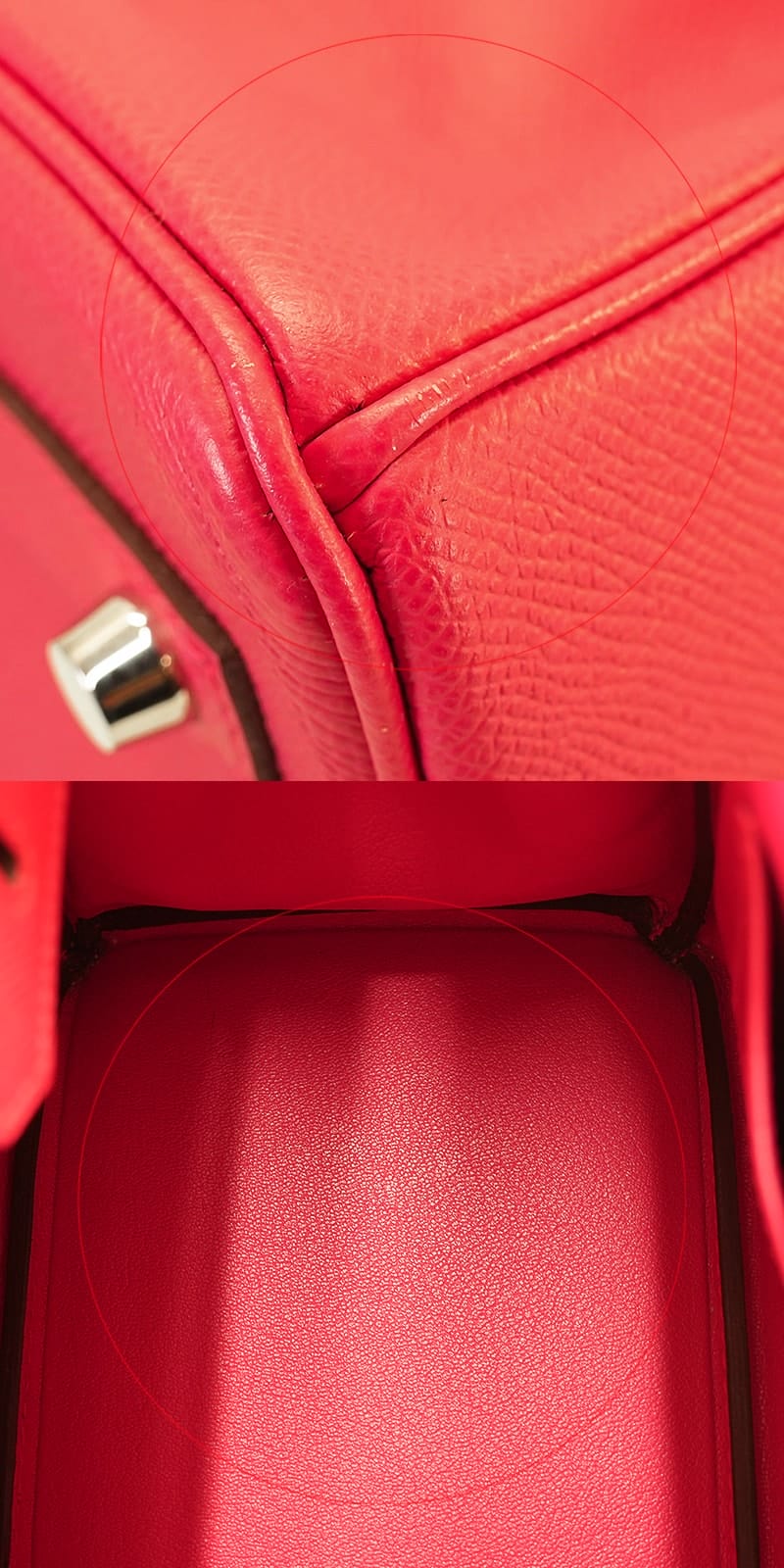 [Pre-loved] HERMES Handbag Birkin30 Rose Extreme Veau Epsom Silver HW Stamp D[USED SA][Authentic]