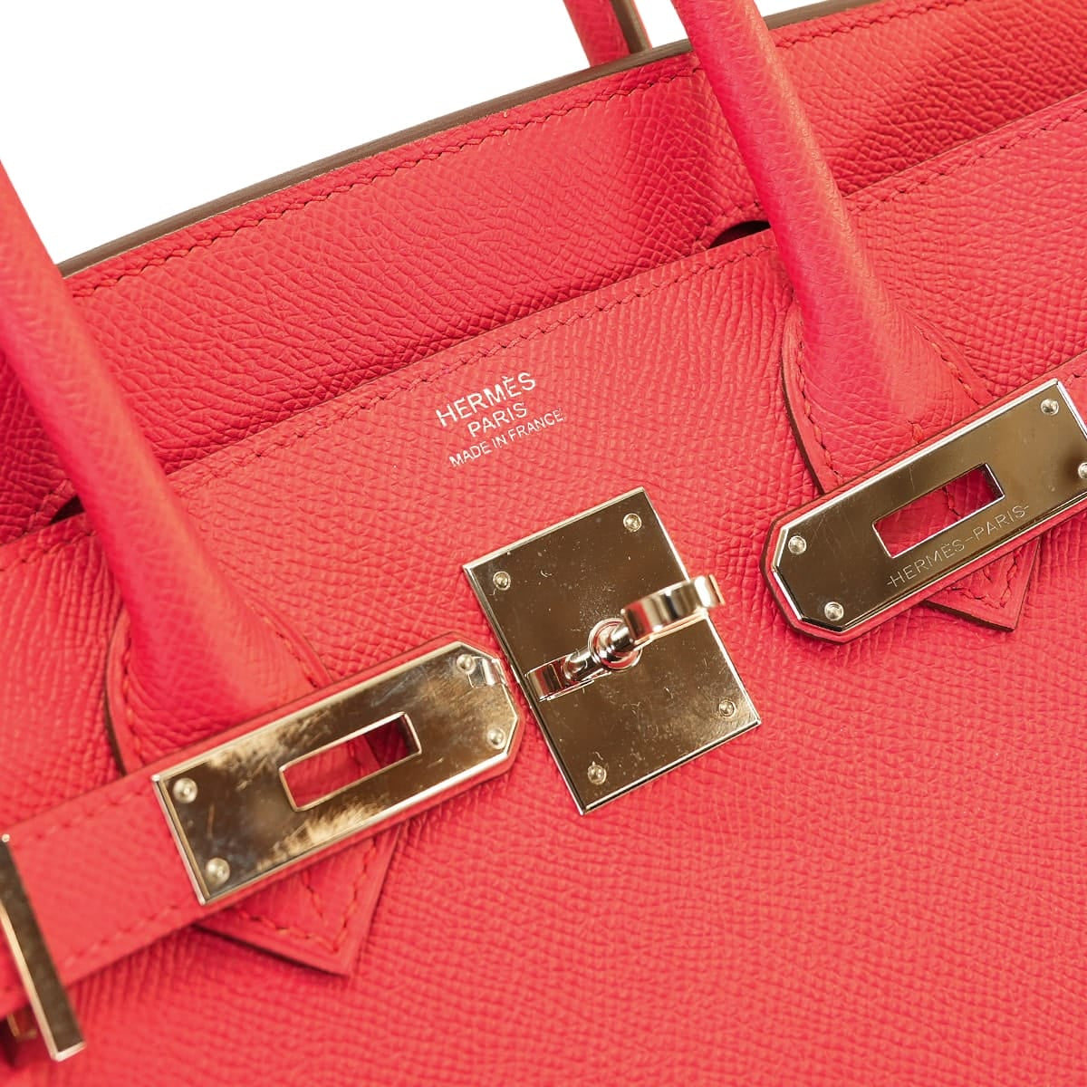 [Pre-loved] HERMES Handbag Birkin30 Rose Extreme Veau Epsom Silver HW Stamp D[USED SA][Authentic]