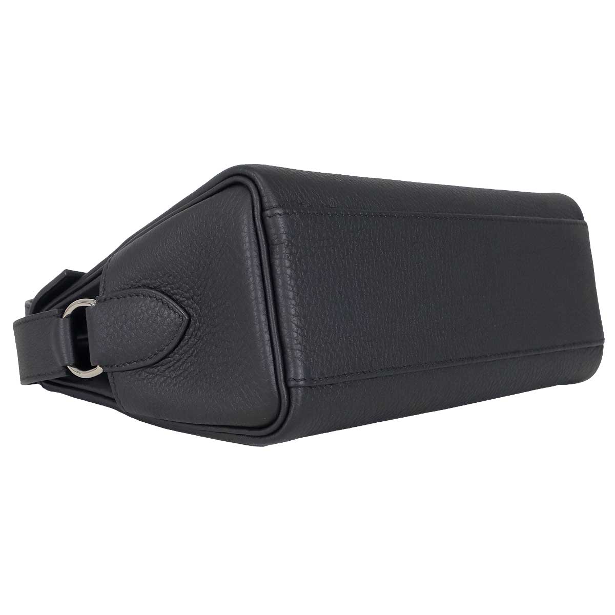 HERMES Shoulder bag Kelly Messenger 24 PM Noir (Black) Veau Togo Silver HW Stamp K[BRAND NEW][Authentic]
