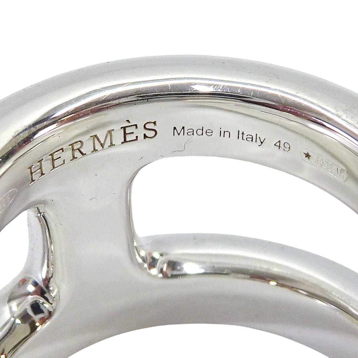 [Pre-loved] HERMES ring Osmose PM Silver925 (SV925 Ag925) #49[LIKE NEW][Authentic]