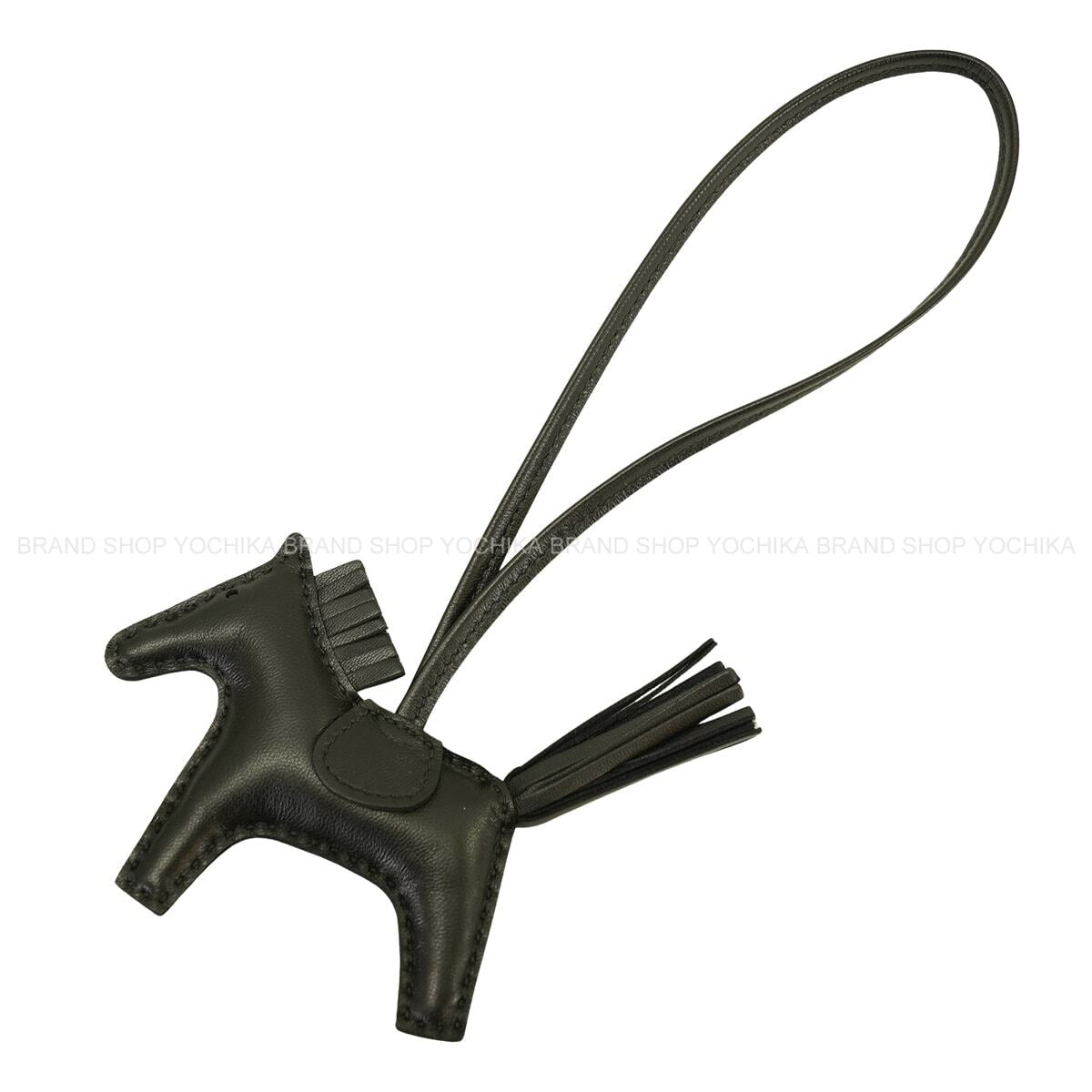 HERMES bag charm Rodeo PM SO BLACK Noir (Black) Agneau Milo Stamp K[BRAND NEW][Authentic]